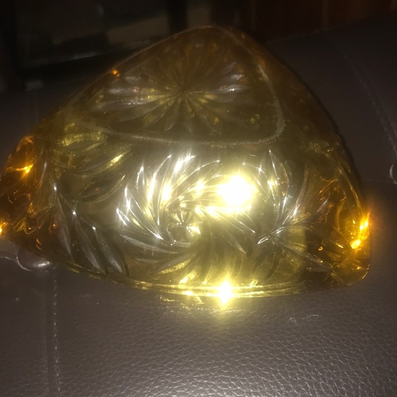 Mid century amber ashtray - Picture 3 of 3